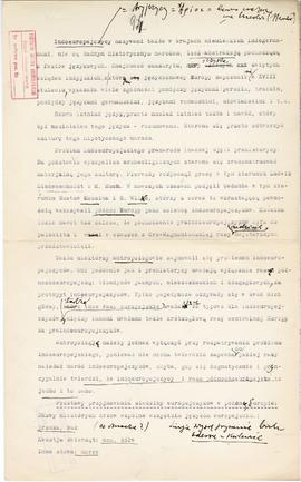 Maszynopis i rękopis trzynastu wykładów Józefa Żurowskiego na temat kultury megalitycznej  strona...