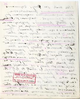 Rękopis wykładów Józefa Żurowskiego z zakresu archeologii przedhistorycznej  strona 68: pieczątka...