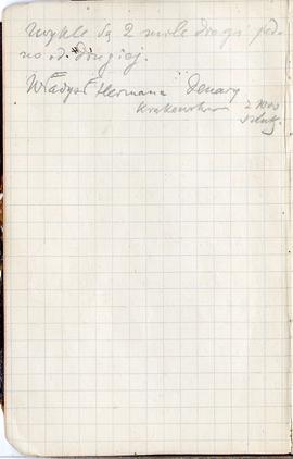 Notes nr 42 z wpisami odręcznymi  Erazma Majewskiego z okresu od 09.04.1993 r.- 28.04.1993 r.  st...
