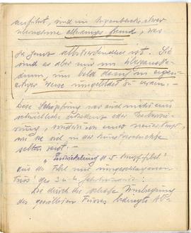 Brulion Józefa Żurowskiego z notatkami w języku niemieckim z okresu studiów w Wiedniu  strona 43