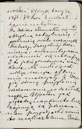 Notes nr 6 z okresu 22.04.1877 r .- 07.09.1877 r.Notatki odręczne Erazma Majewskiego związane z g...