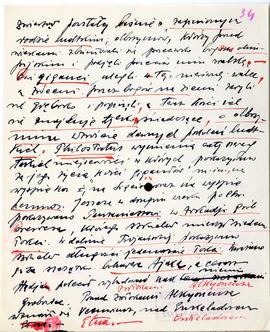 Rękopis wykładów Józefa Żurowskiego z zakresu archeologii przedhistorycznej  strona 63: "[…]...