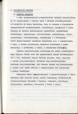 Państwowe Muzeum Archeologiczne w Warszawie. Sprawozdanie z działalności w roku 1985.  Maszynopis...