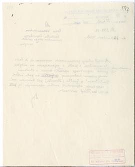 Rękopis  brudnopis. Pismo konserwatora Michała Drewko z dnia 22 kwietnia 1926 r. do Ludwika Sawic...