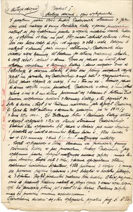 Rękopis pracy doktorskiej Józefa Żurowskiego pt. Wykopalisko z Jakuszowic Małych na tle pokrewnyc...