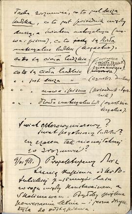 Notatnik nr 71 z odręcznymi notatkami Erazma Majewskiego z okresu od 26.05.1911 r. do 08.08.1912 ...