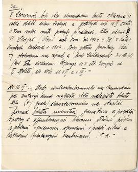 Brulion Józefa Żurowskiego zawierający zbiór luźnych kartek z notatkami w języku polskim i niemie...