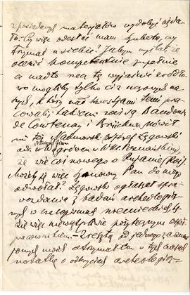 List od Hieronima Rafała Łopacińskiego do Erazma Majewskiego (rękopis)  strona 3