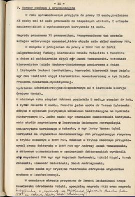 Państwowe Muzeum Archeologiczne w Warszawie. Sprawozdanie z działalności w roku 1986.  Maszynopis...