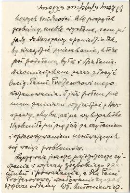 List od Włodzimierza Antoniewicza do Erazma Majewskiego (rękopis)  strona 4