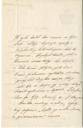 List od Wacława Makaya do Erazma Majewskiego (rękopis)  strona 2