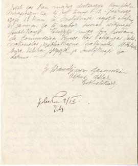 List od Cyrusa Adlera do Erazma Majewskiego (rękopis)  strona 2