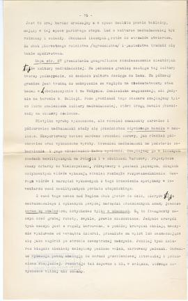 Maszynopis i rękopis trzynastu wykładów Józefa Żurowskiego na temat kultury megalitycznej  strona...