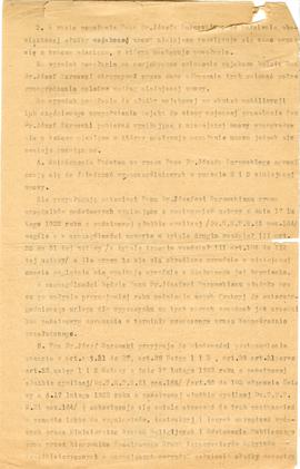 Maszynopis Umowy z dnia 20.12.1924 r. (Egzemplarz II) pomiędzy Ministerstwem Wyznań Religijnych i...