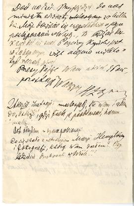 List od Hieronima Rafała Łopacińskiego do Erazma Majewskiego (rękopis)  strona 6