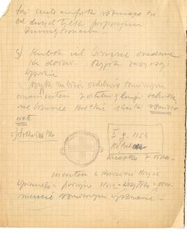 Zespół odręcznych notatek Józefa Żurowskiego (w tym opisy zabytków i zapiski bibliograficzne) wra...