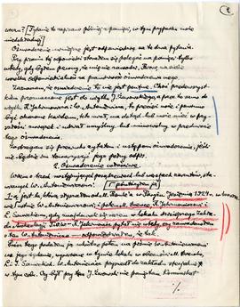 Rękopis oświadczenia z snia 19.10.1930 r. złożonego przez Stefana Krukowskiego Józefowi Żurowskie...