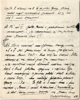 Brulion Józefa Żurowskiego zawierający zbiór luźnych kartek z notatkami w języku polskim i niemie...