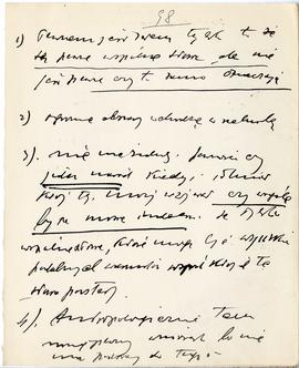 Maszynopis i rękopis trzynastu wykładów Józefa Żurowskiego na temat kultury megalitycznej  strona...