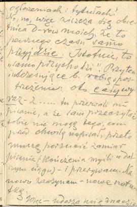 Notatnik nr 93 z odręcznymi notatkami Erazma Majewskiego z okresu od 06.06.1919 r. do 03.12.1919 ...