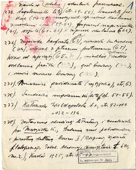 Fragment rękopisu artykułu Józefa Żurowskiego pt. Skarby halsztackiego okresu z doliny Dunajca wr...