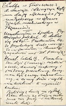 Notatnik nr 69 z odręcznymi notatkami Erazma Majewskiego z okresu od 07.10.1909 r. do 20.05.1910 ...