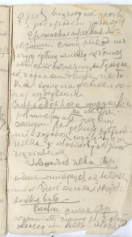 Notes nr 1 z okresu 29.06.1873 r.-24.09.1874 r.  Notatki odręczne (luzem w kieszonce tylnej okład...