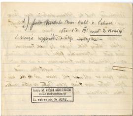 Odręczne wypisy Józefa Żurowskiego w języku niemieckim z publikacji O. Mertinsa Wegweiser durch d...