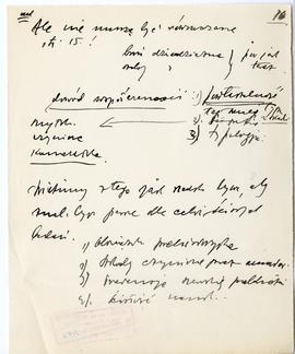 Rękopis jedenastu wykładów Józefa Żurowskiego pt. "Epoka bronzu ze szczególnem uwzględn. pod...