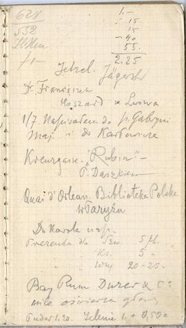 Notes nr  46 z wpisami odręcznymi  Erazma Majewskiego z okresu od 24.02.1895 r.-19.06.1895 r.  st...