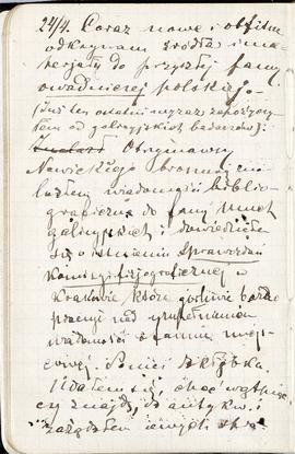 Notes nr 6 z okresu 22.04.1877 r .- 07.09.1877 r.Notatki odręczne Erazma Majewskiego związane z g...