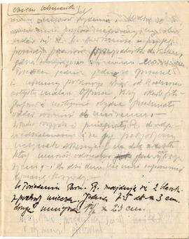 Odręczne notatki Józefa Żurowskiego pt. "Historja wykopaliska w Jakuszowicach" sporządz...