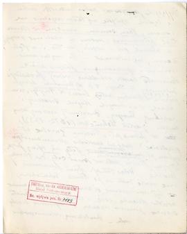 Rękopis wykładów Józefa Żurowskiego z zakresu archeologii przedhistorycznej  strona 90: pieczątka...