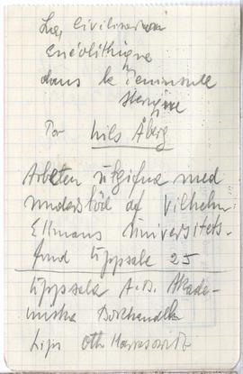 Fiszka z odręcznymi notatkami bibliograficznymi Józefa Żurowskiego  strona 1: "La Civilisati...