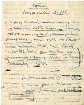 Fragment rękopisu artykułu Józefa Żurowskiego pt. Skarby halsztackiego okresu z doliny Dunajca wr...