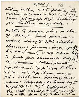 Maszynopis i rękopis trzynastu wykładów Józefa Żurowskiego na temat kultury megalitycznej  strona...