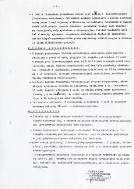 Państwowe Muzeum Archeologiczne w Warszawie. Sprawozdanie z działalności w roku 1993. Maszynopis...