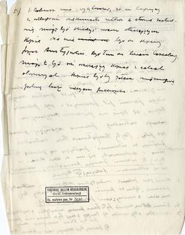 Rękopis notatki Józefa Żurowskiego po wizji lokalnej na Kopcu Wandy w dniu 18.05.1932 r.  strona ...