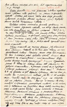 Rękopis pracy doktorskiej Józefa Żurowskiego pt. Wykopalisko z Jakuszowic Małych na tle pokrewnyc...