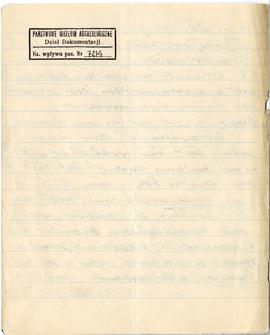 Odręczne wypisy Józefa Żurowskiego w języku niemieckim z publikacji G. Supki Motivenwanderung im ...