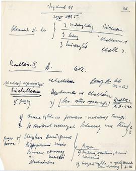 Rękopis szesnastu wykładów Józefa Żurowskiego pt. "Początki kultury ludzkiej" z roku ak...