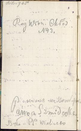 Notes nr 19 z wpisami odręcznymi  Erazma Majewskiego z okresu 05.07.1884 r.- 29.08.1884 r.  strona.