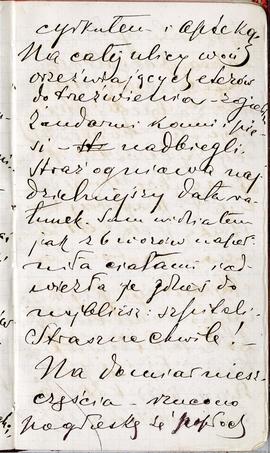 Notes nr 12 z okresu 07.1881 r .- 01.02.1882 r. Notatki odręczne Erazma Majewskiego dot. katastro...