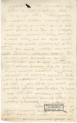 Fragment rękopisu sprawozdania z badań terenowych Józefa Żurowskiego  sporządzony w styczniu 1924...