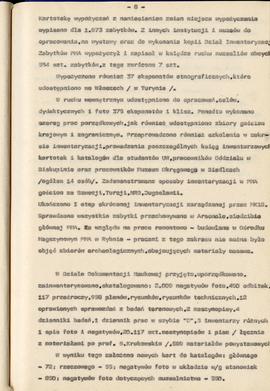 Państwowe Muzeum Archeologiczne w Warszawie. Sprawozdanie z działalności w roku 1986.  Maszynopis...