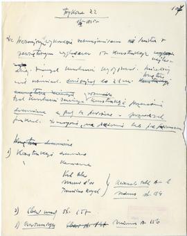 Rękopis dwudziestu ośmiu wykładów Józefa Żurowskiego pt. "Zagadnienie Kopca Krakusa na tle z...