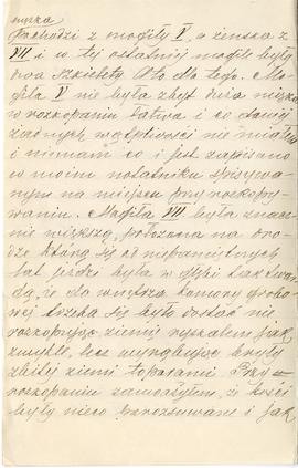 List od Aleksandra Bydłowskiego do Erazma Majewskiego (rękopis)  strona 2