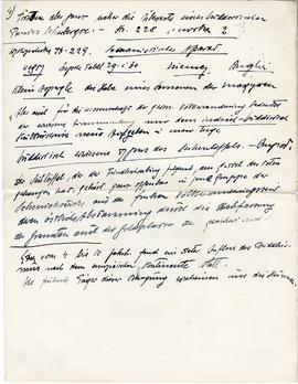 Odręczne wypisy Józefa Żurowskiego w języku polskim i niemieckim z artykułu G. Supki Buddhistisch...