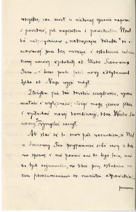 List od Wiktora Gomulickiego do Erazma Majewskiego (rękopis)  strona 2