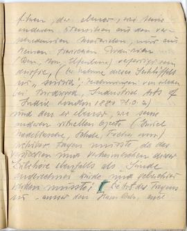 Brulion Józefa Żurowskiego z notatkami w języku niemieckim z okresu studiów w Wiedniu  strona 60